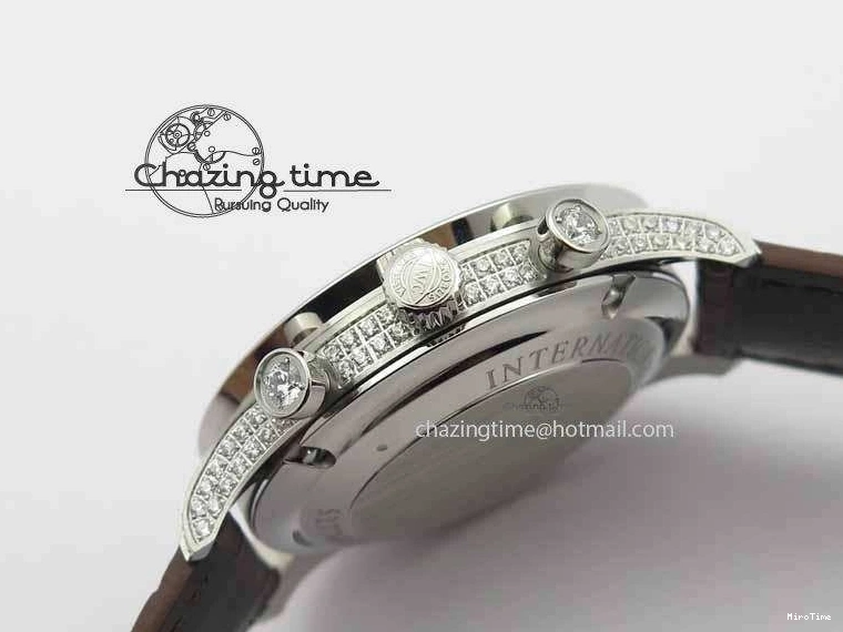 MIROTIME 0319 Unique Portuguese IW3714 Diam ZF V2 1:1 Best Edition Gray Dial On Brown Leather Strap A79350 (Slim Movement) 7250